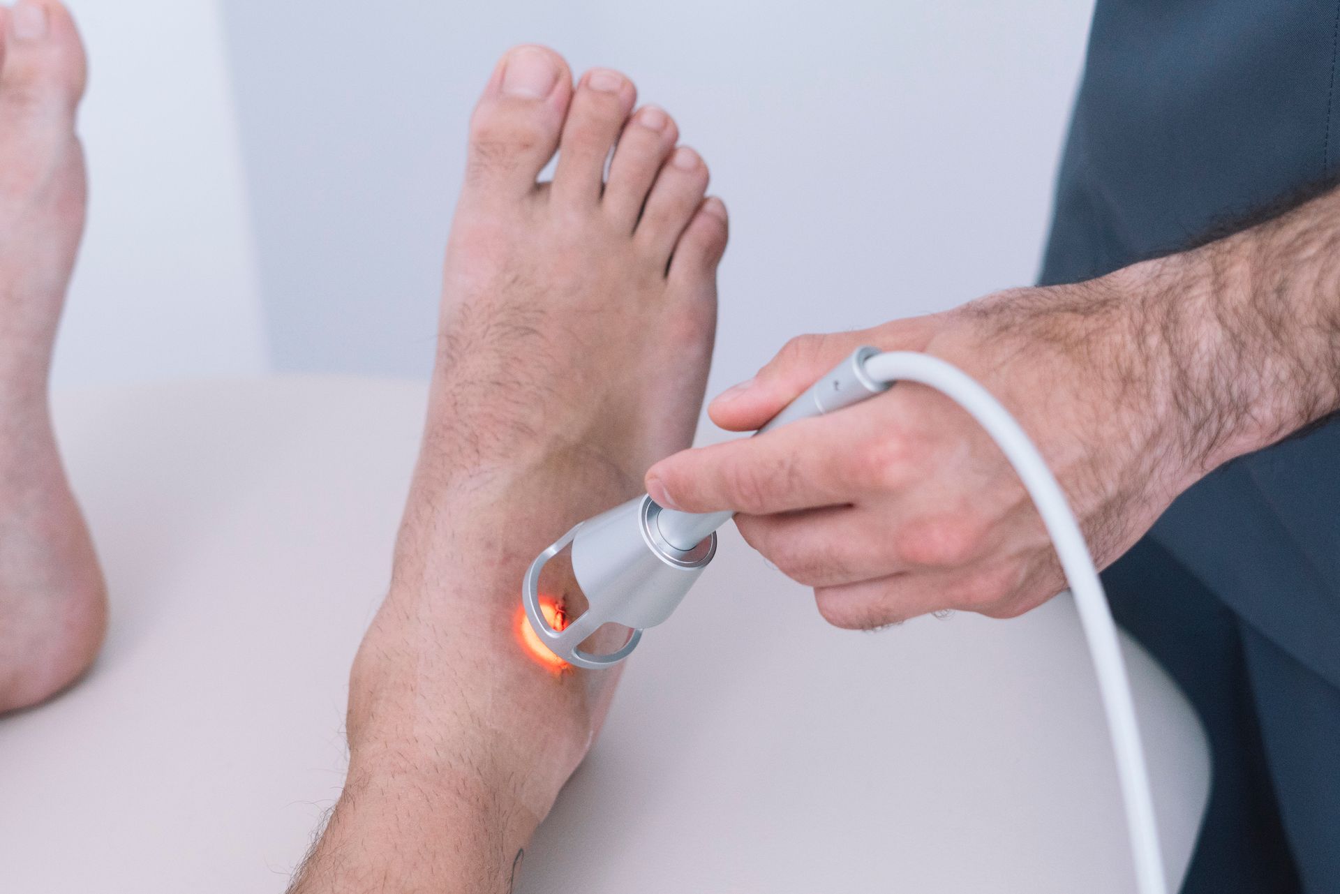 A doctor conducting a CDL Physical.