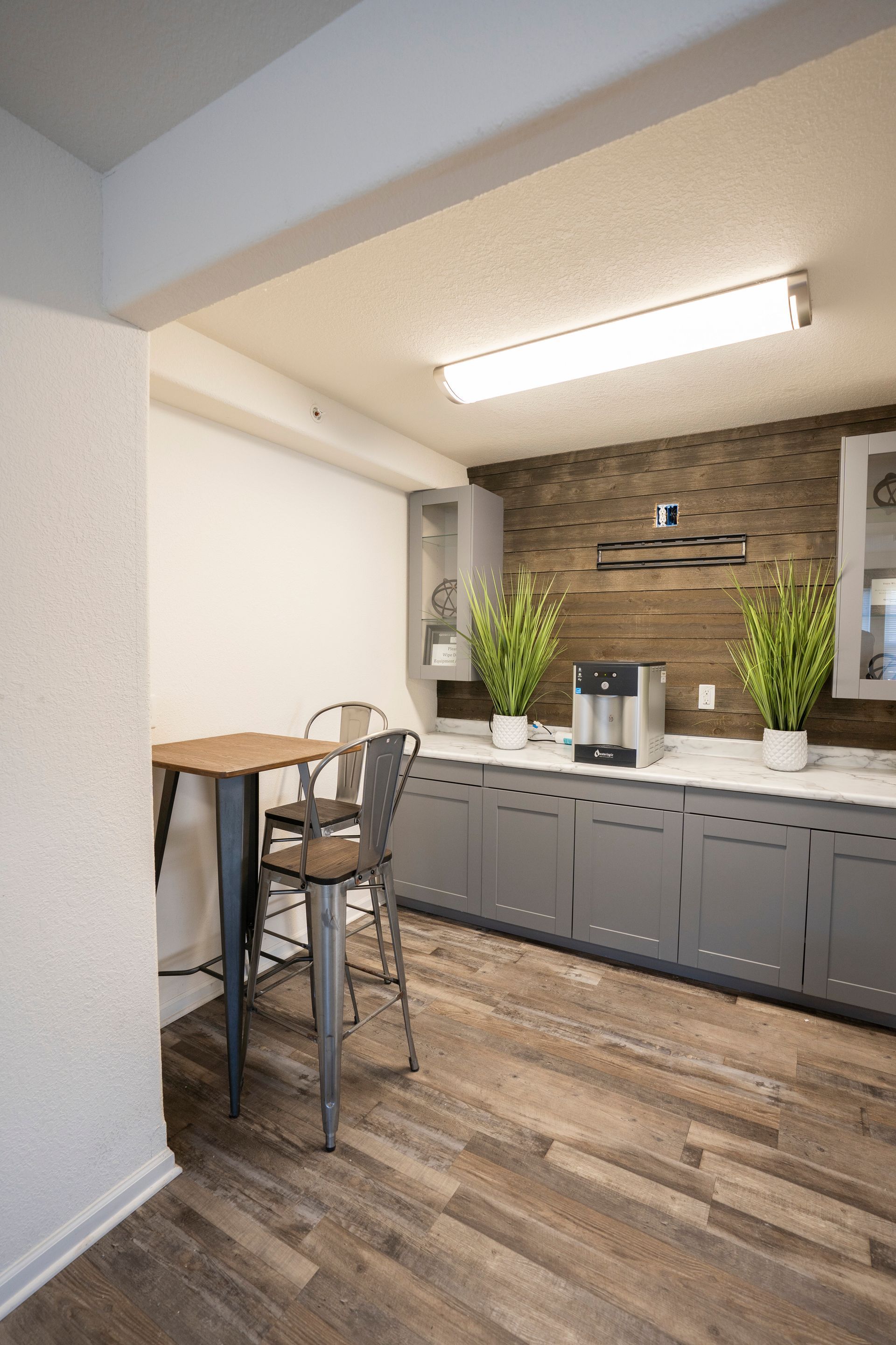 Gym refreshments area for the residents