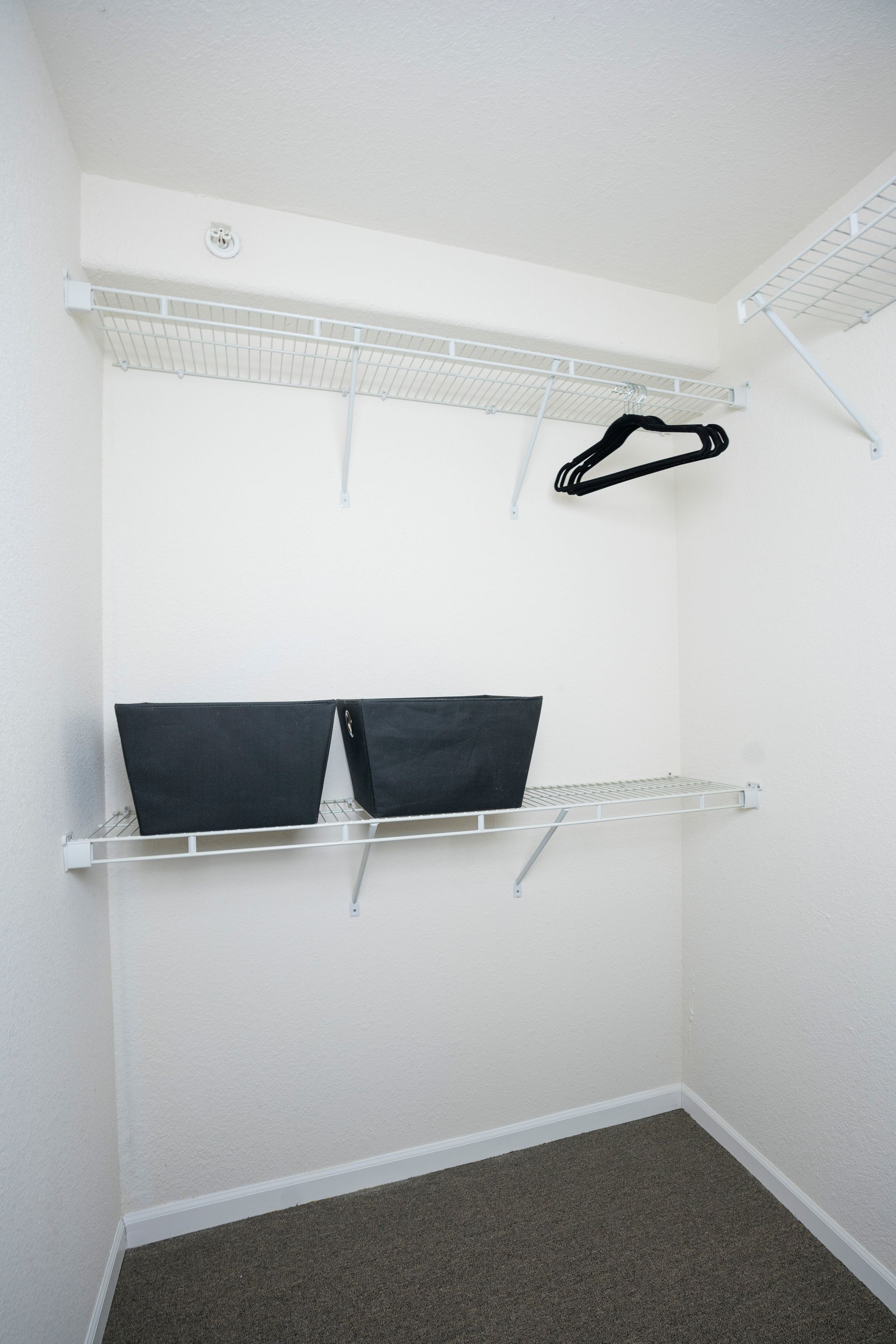 pitcure of closet with two basins