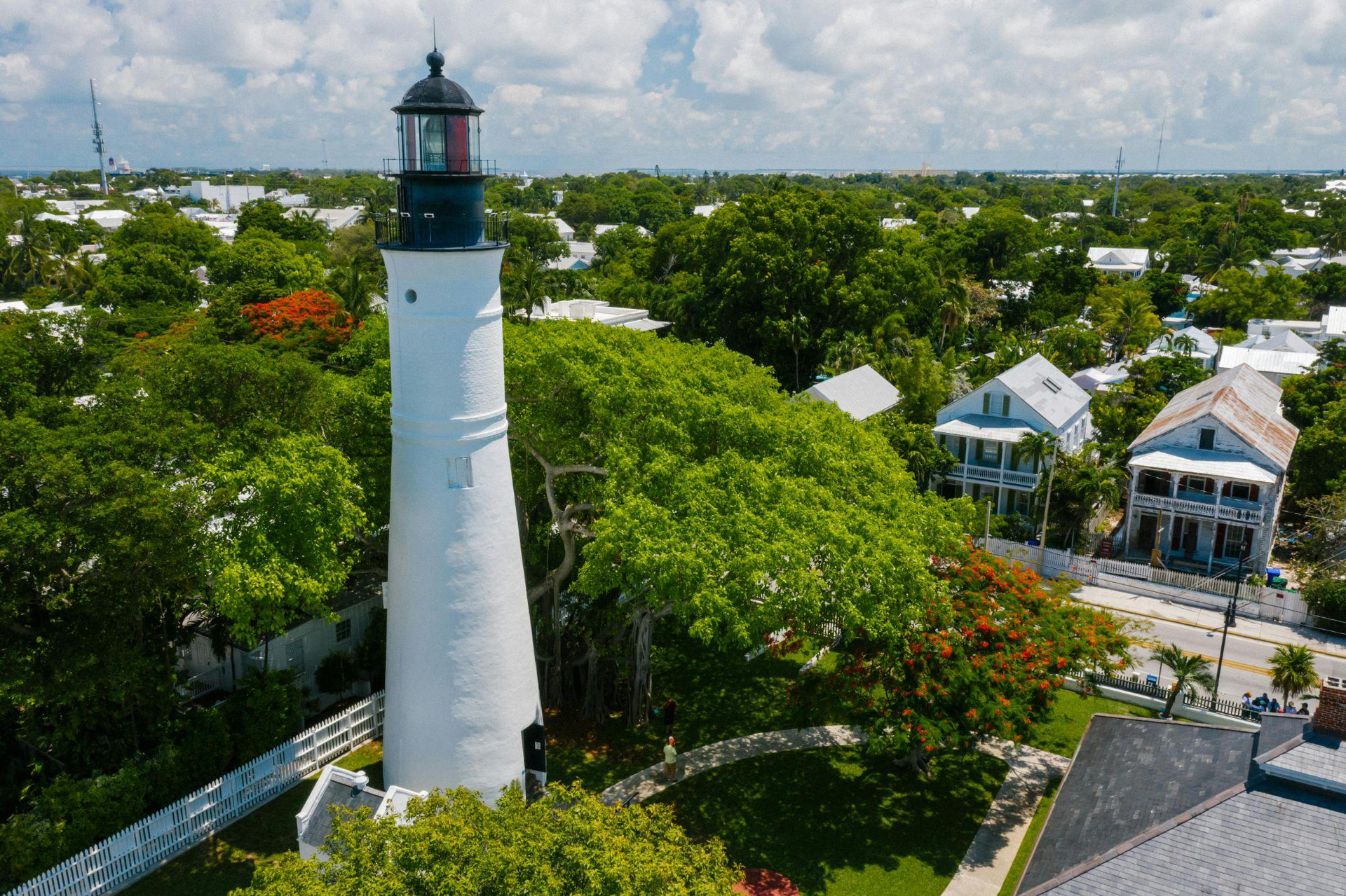 Aerial view of Old Town, Key West