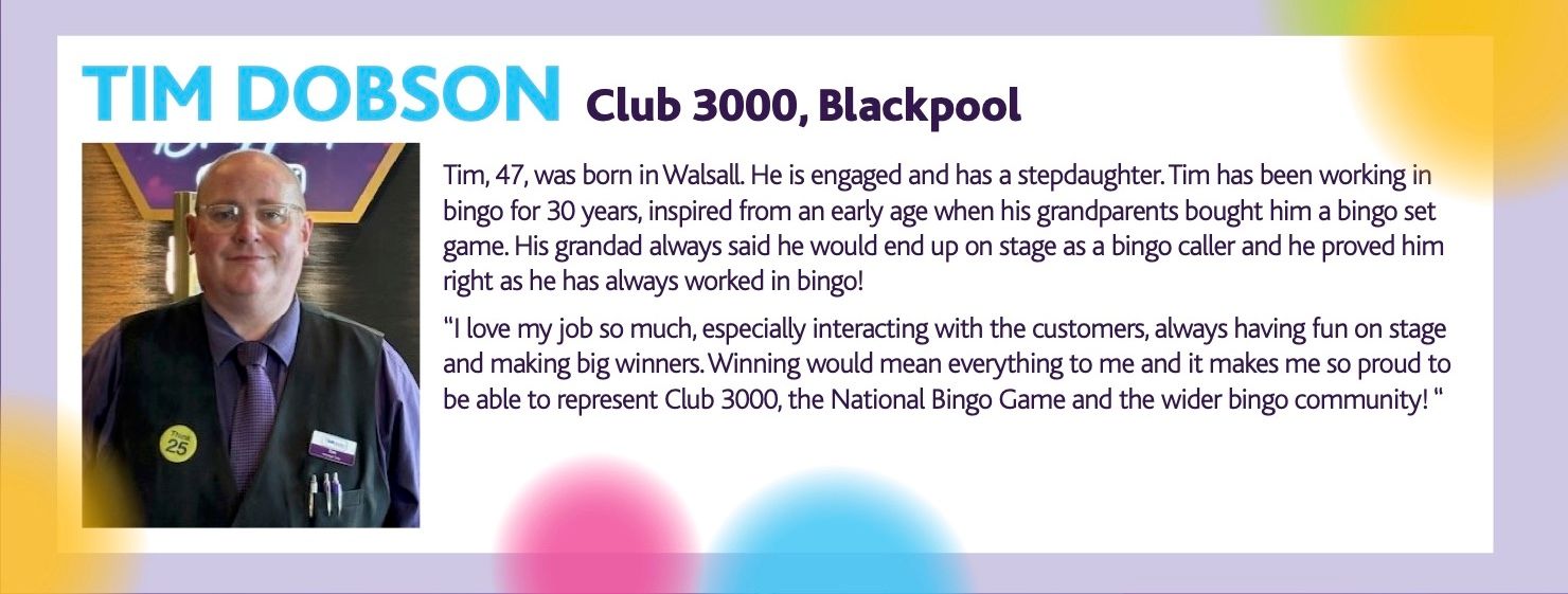 Good Luck to Tim and Kara Who Will Be Representing Club 3000 Bingo in ...