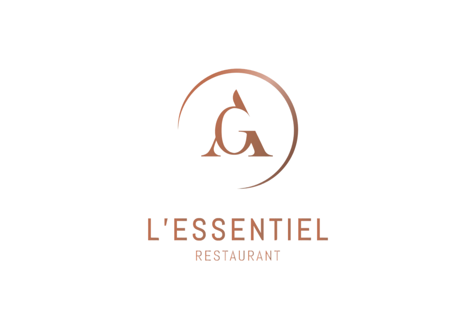 A logo for a restaurant called l ' essentiel restaurant.