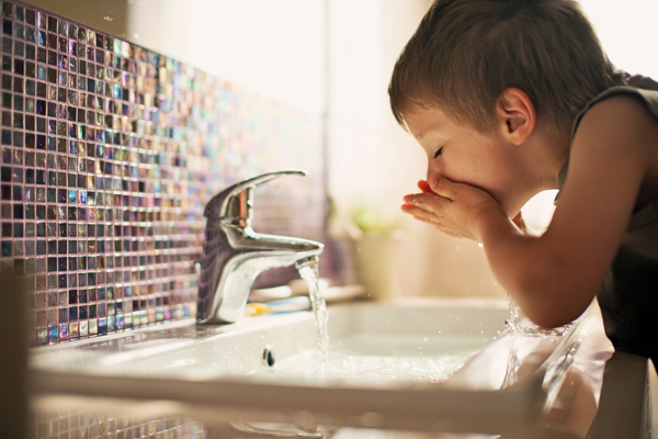 drinking tap water