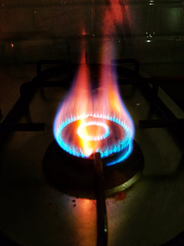 Checking gas leak on gas stove