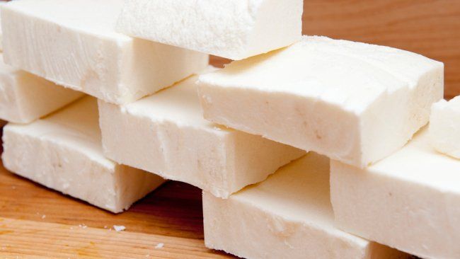 blocks of caustic soda