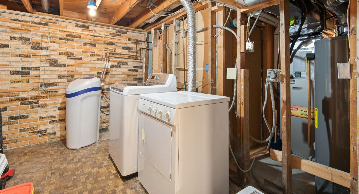 water heater in the basement