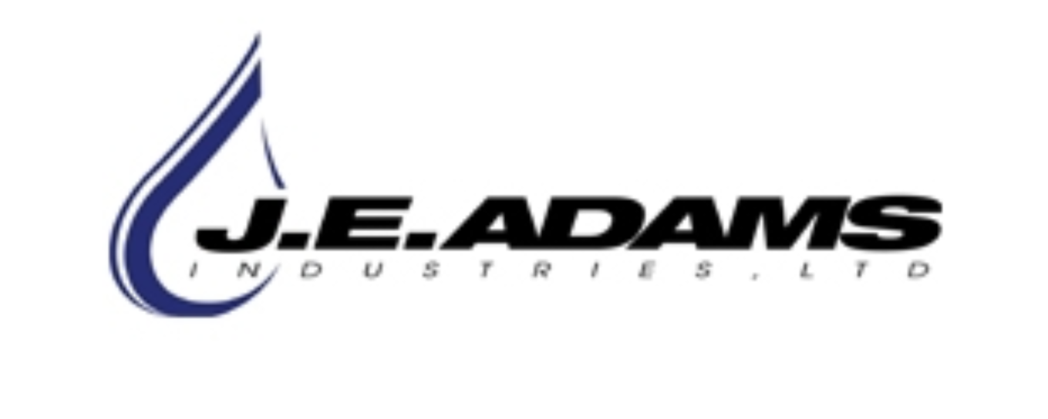 The logo for j.e. adams industries ltd