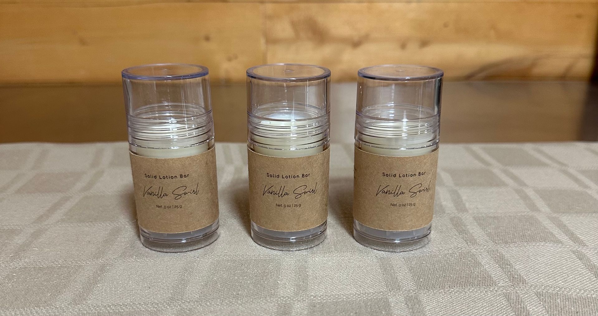 Vanilla Swirl Solid Lotion Bar