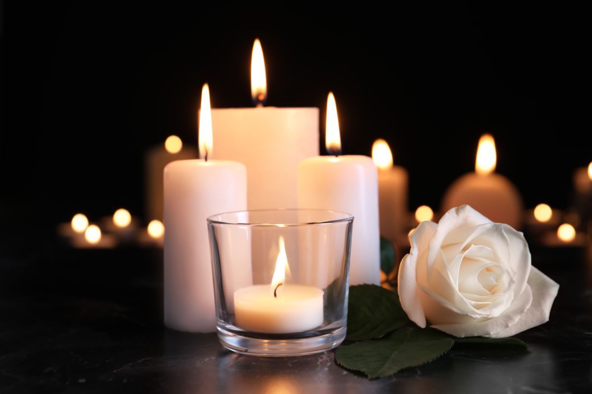 A bouquet of white flowers is sitting on a couch next to two pillows.
