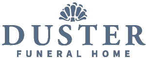 The logo for sample funeral home is shown on a white background.