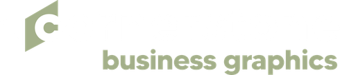 A sage-green logo featuring a stylized letter 