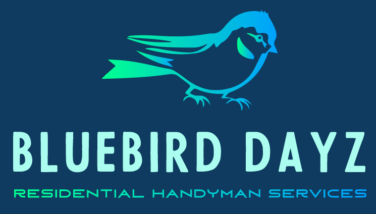 The logo for bluebird dayz residential handyman services