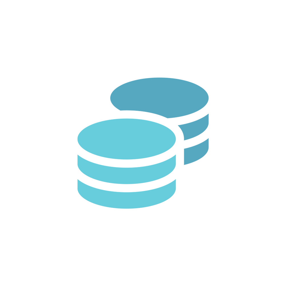 Coins stacked icon