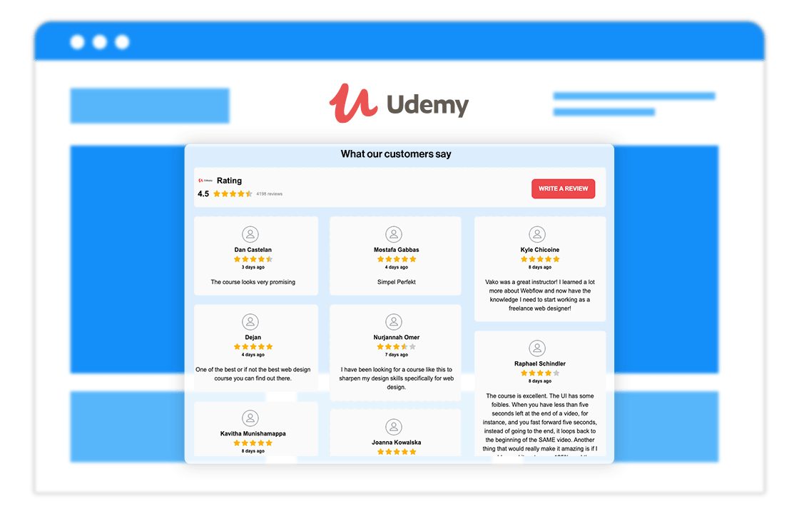 Udemy Reviews