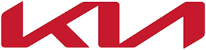 Red Kia logo on a white background