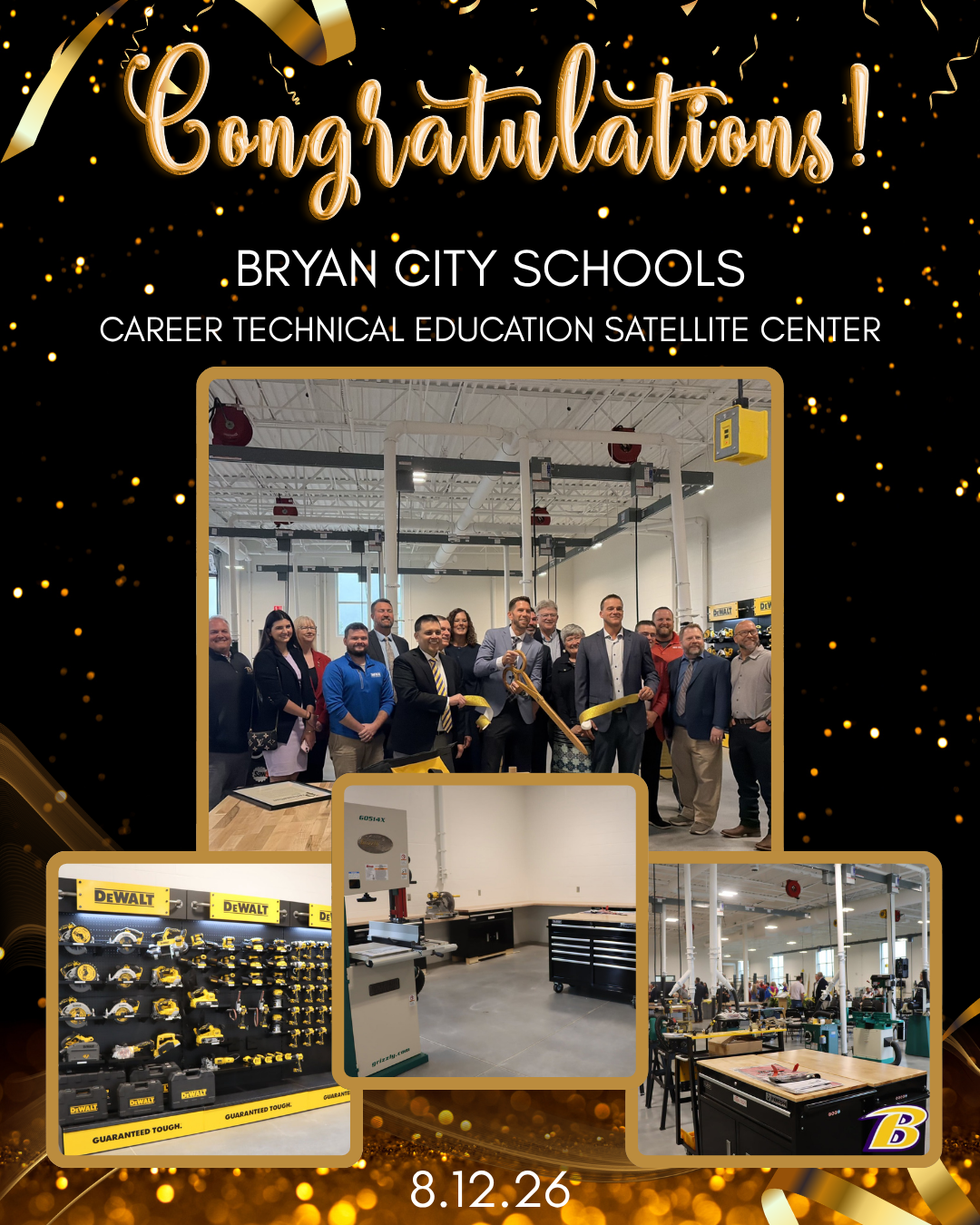 Ribbon Cutting for Bryan HS