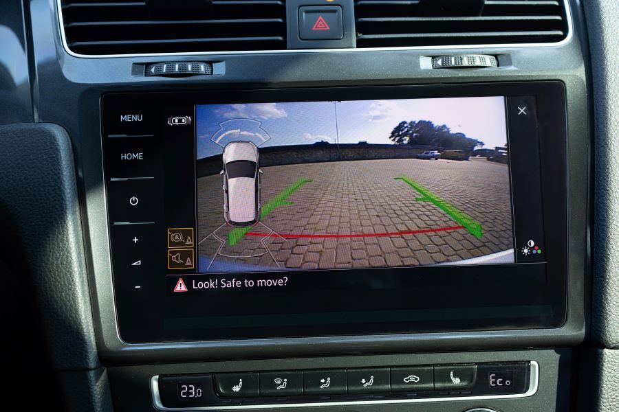 The Dashboard Screen Shows the Rear View From the Camera — Keppel Coast Windscreens in Coorooman, QLD