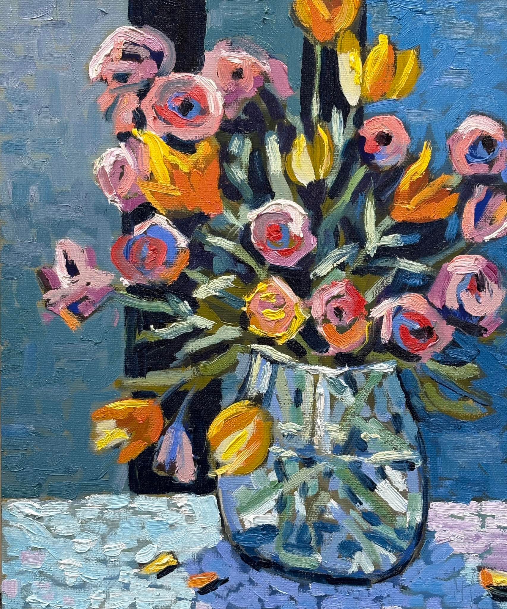 Colourful spring flowers