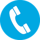 Icona raffigurante una cornetta telefonica bianca all'interno di un cerchio blu.