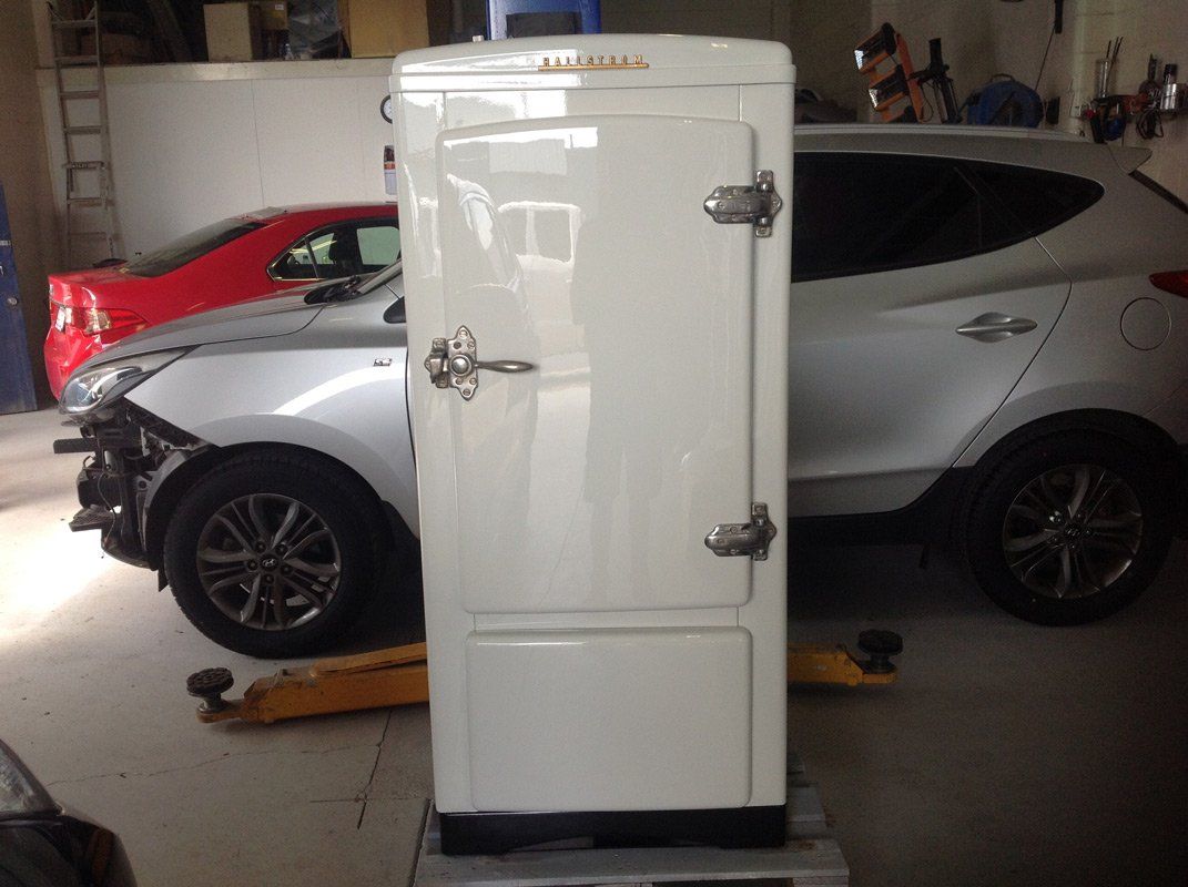 After Spraying White Paint — Terry Austin’s Crash Repairs in Toowoomba, QLD