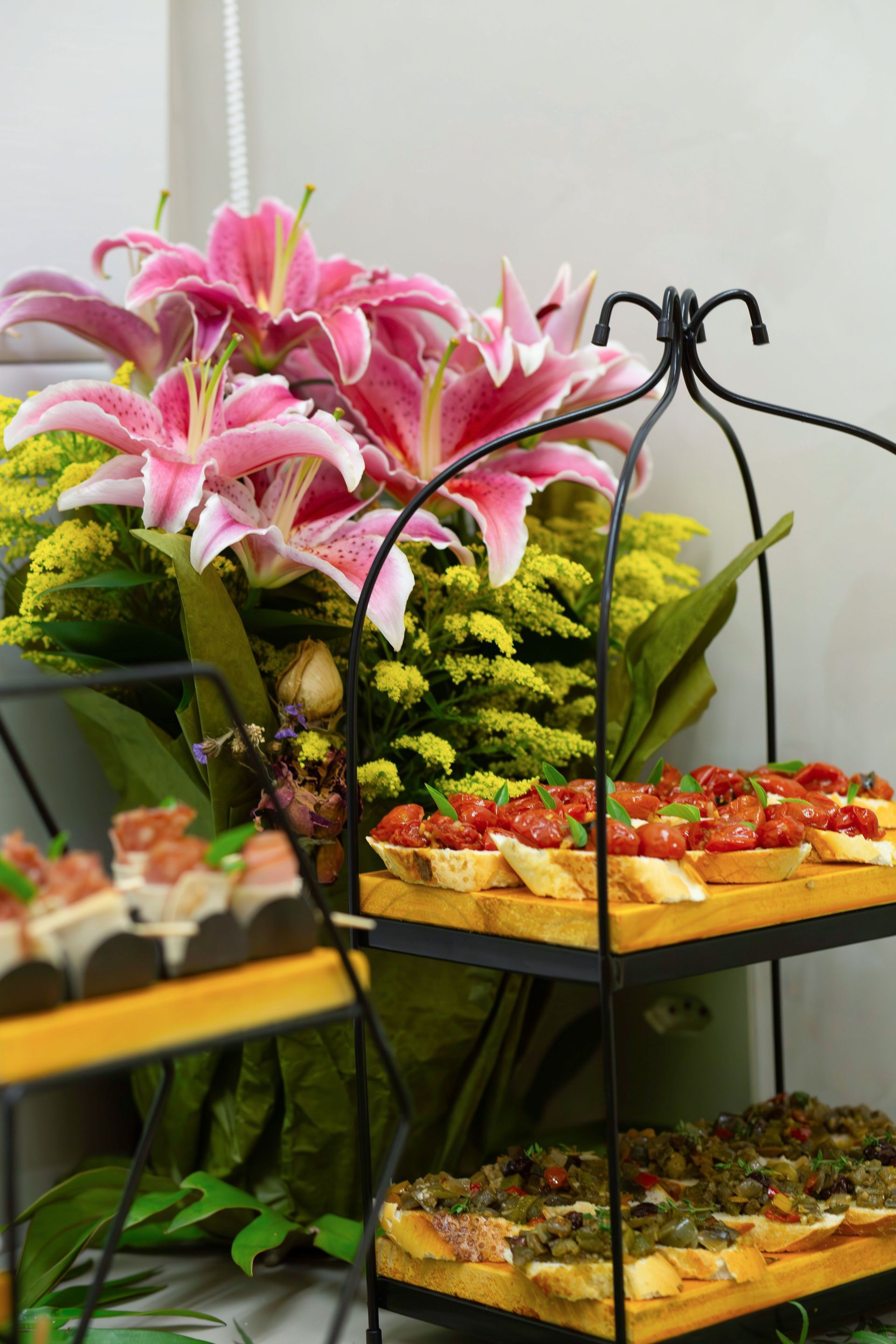 flowers on table