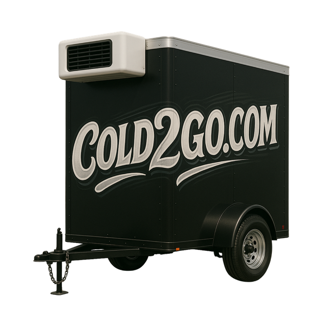 Black refrigerated trailer with 