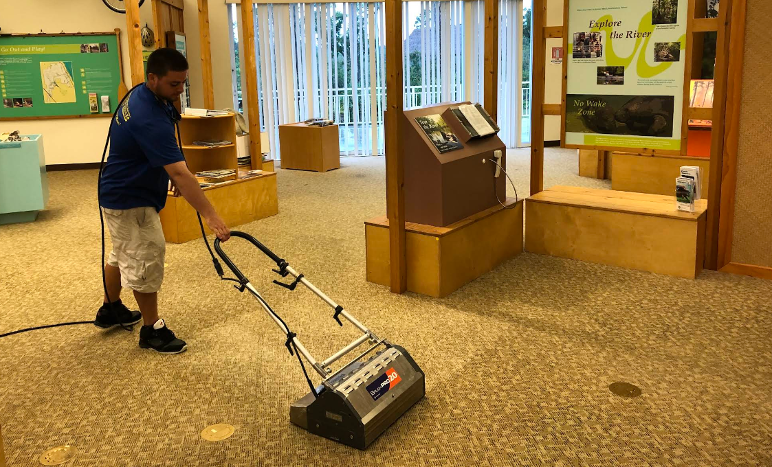 Superclean Services commercial vehicle at a Palm Beach County country club