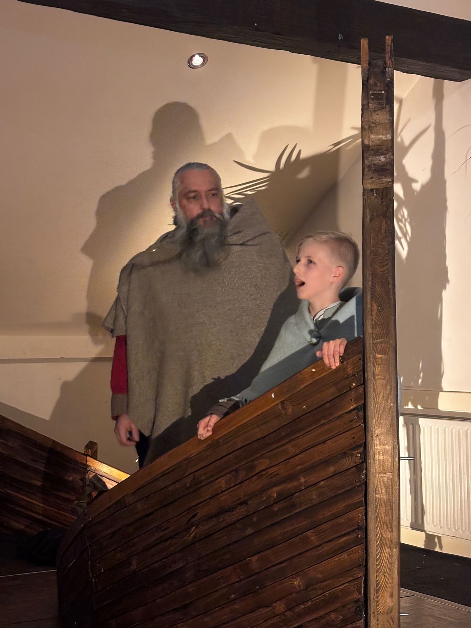 Havelok and Grim the Viking take part in Grim's Great Jorvik Saga a special interactive performance