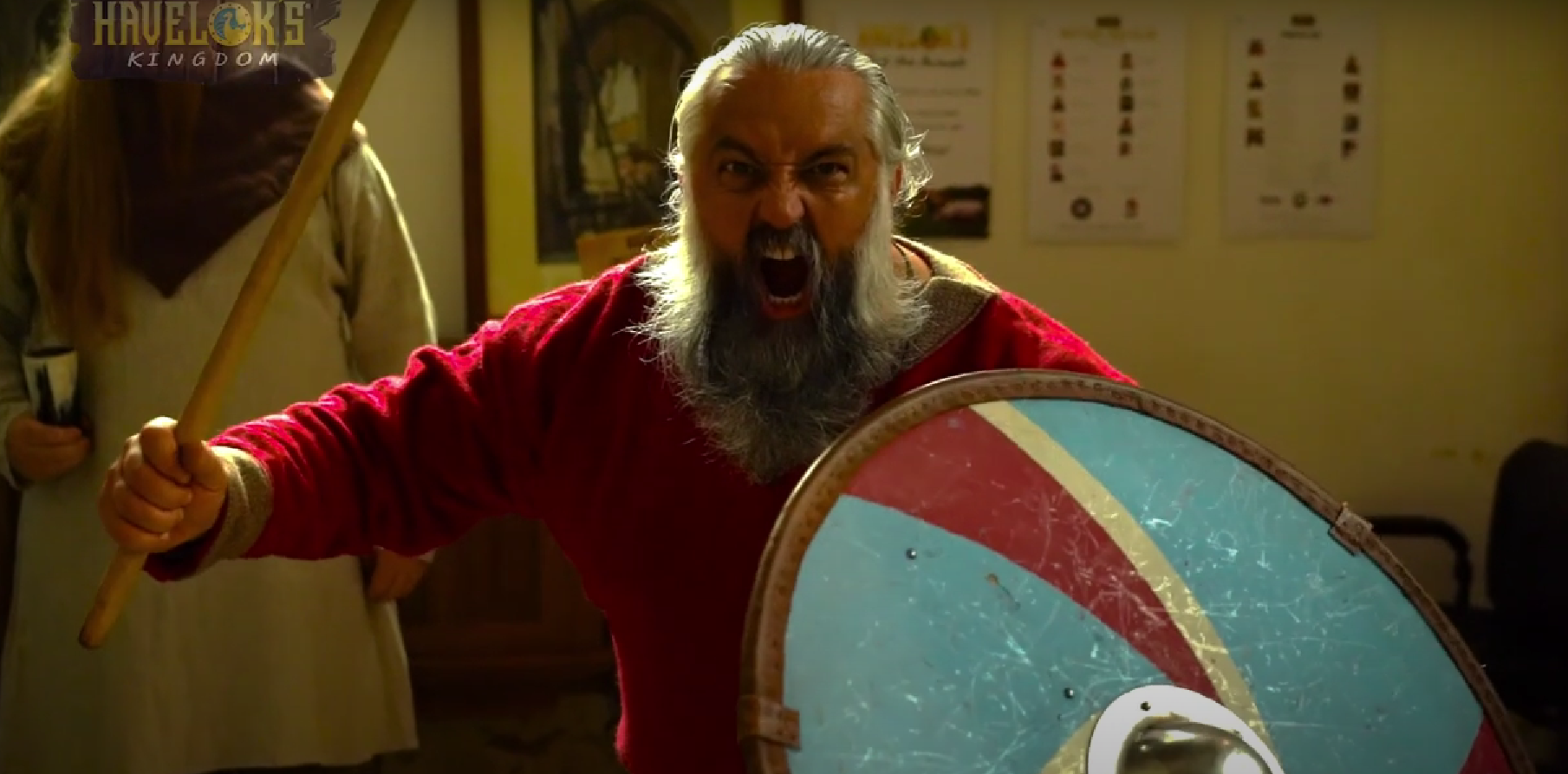 Grim the Viking at Havelok's immersive viking village live