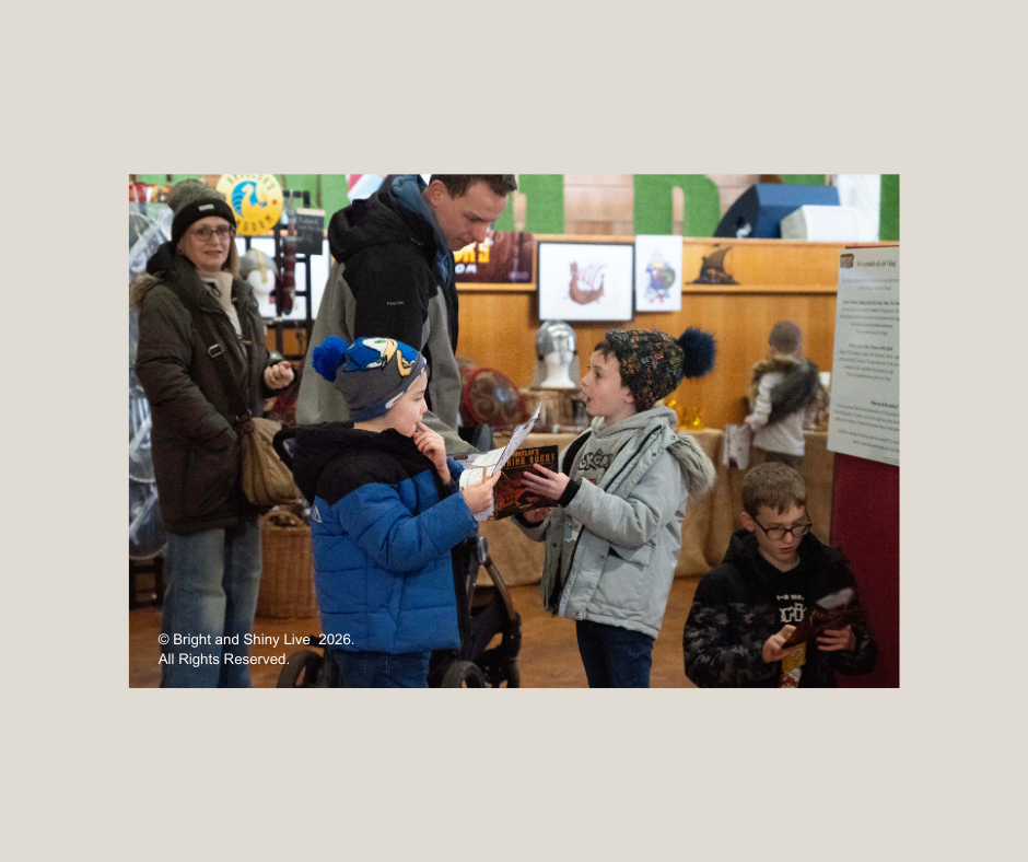 Children enjoying Havelok Viking event
