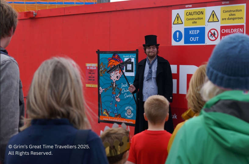 Jack the Chimney Sweep Catcher in Grimsby at Grim's Great Time Travellers