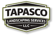 Tapasco Landscaping Services LLC logo in black, white, and olive green