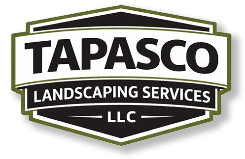 TAPASCO Landscaping Services LLC logo in black, white, and green