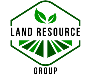 Green hexagon logo with leaves and fields, reading “LAND RESOURCE GROUP.”
