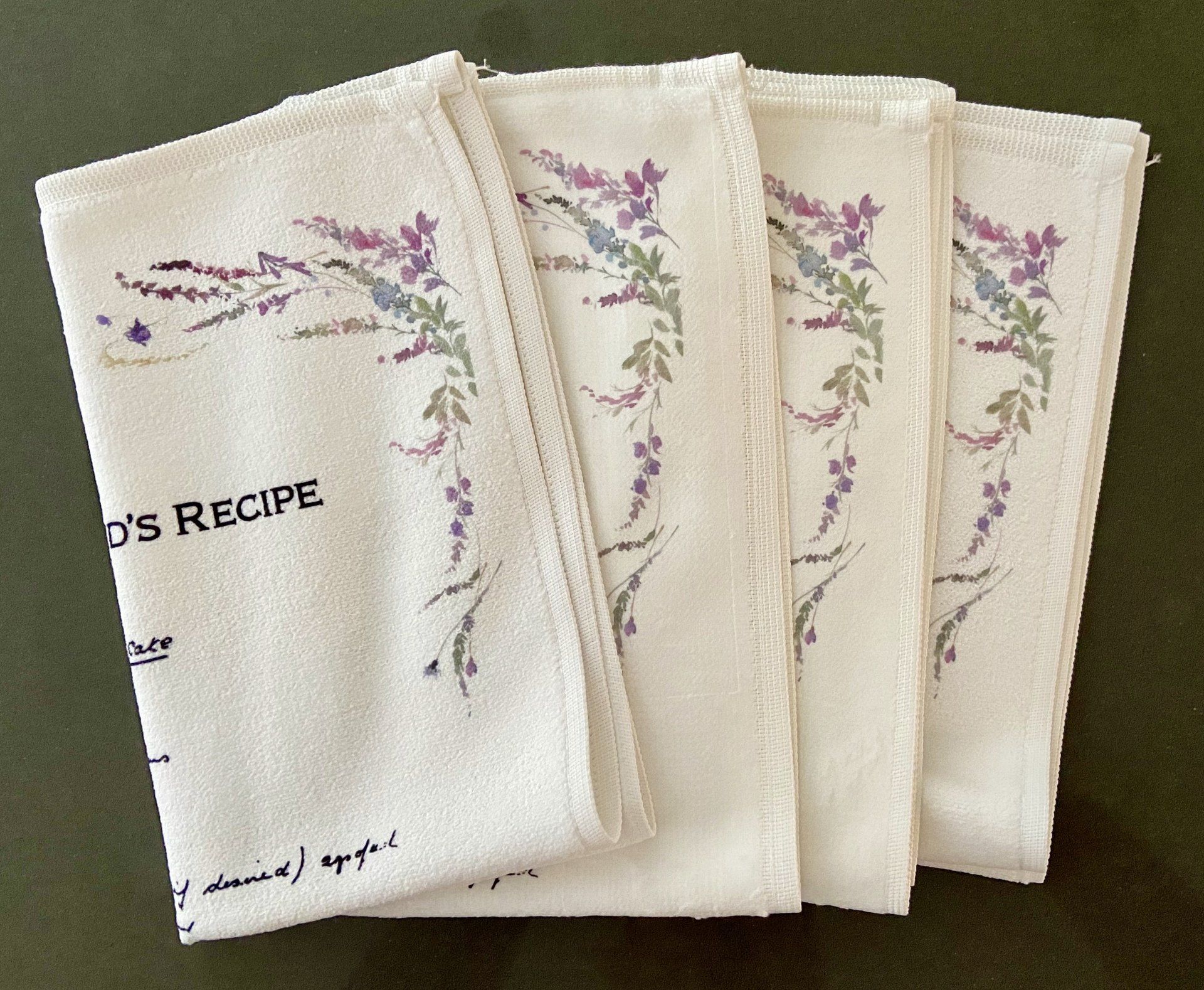 Family recipe tea towel