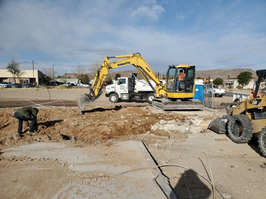 Backhoe Operating — Kingman, AZ — Old Trails Demolition