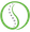 Green circular logo with a white center and a dotted curved line inside.
