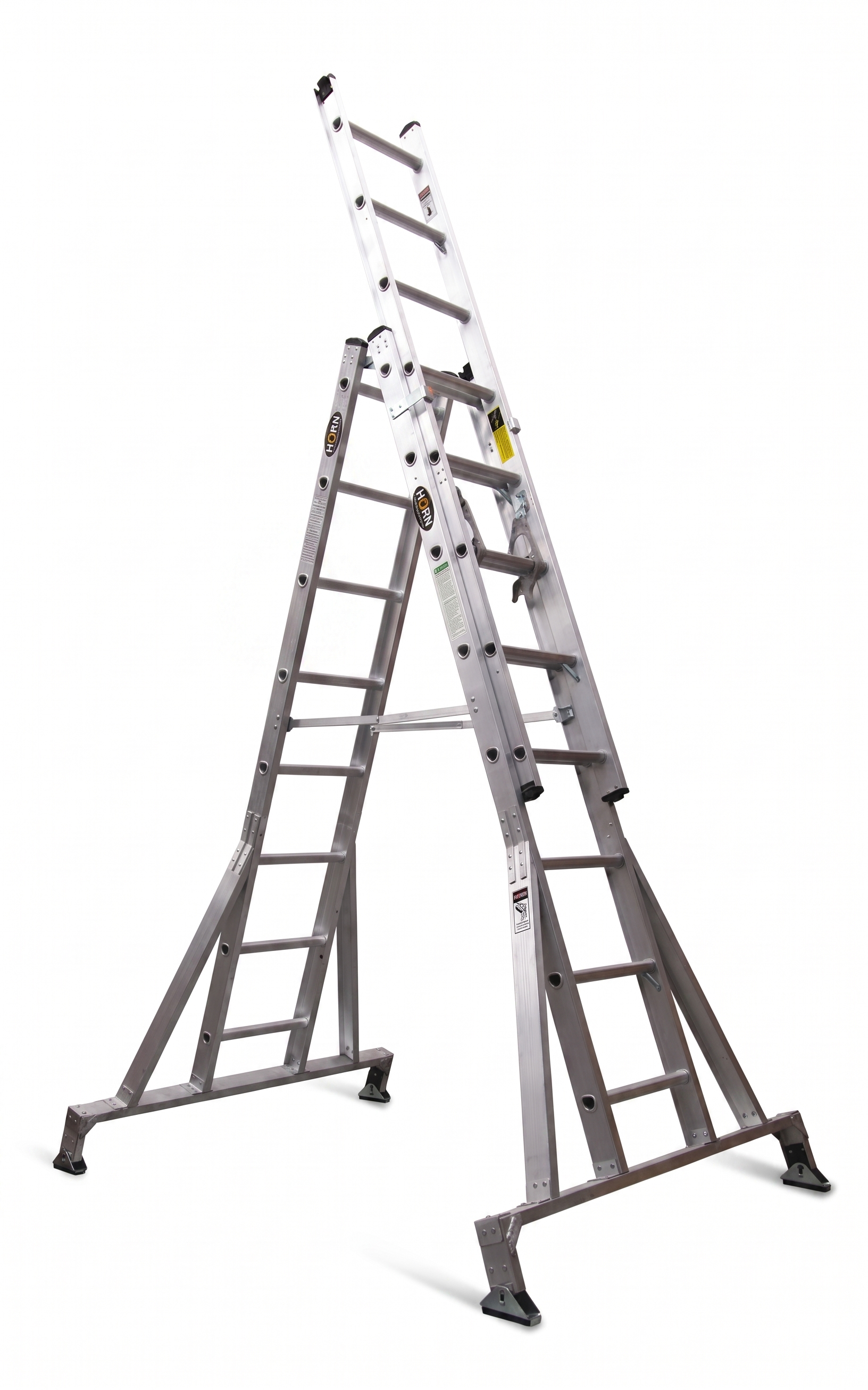 Escalera Certificada Extensión Caballete Aluminio