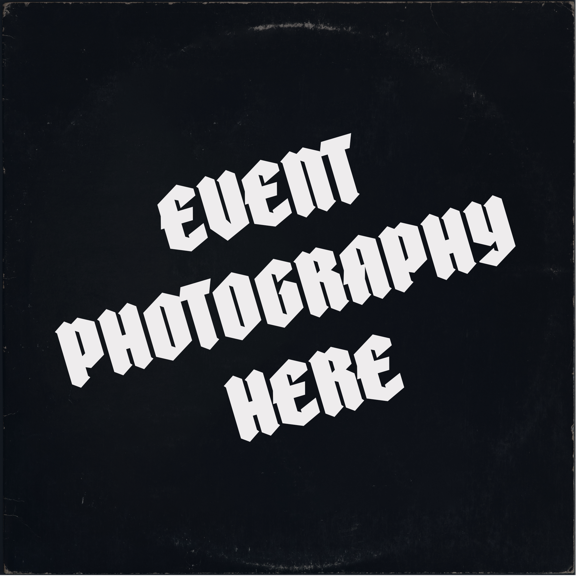 A black background with white writing that says event photography here