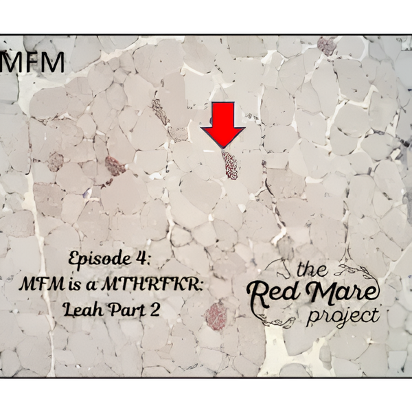 Mottled pale stone texture with a red arrow pointing to the center and title text at the bottom left and right