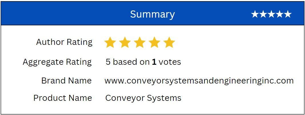 summary conveyor systems