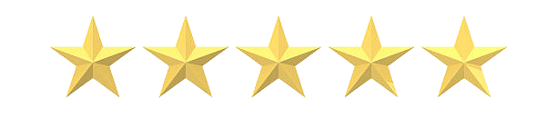 A row of gold stars on a white background.