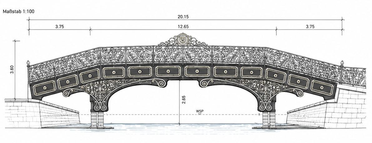 Krungkasem Kanal Historische Brücke