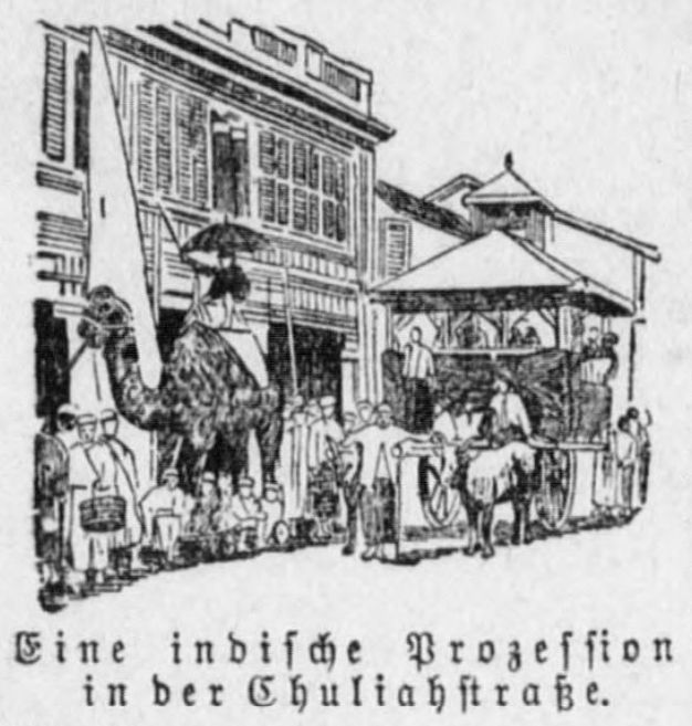 Scranton Wochenblatt, 03.03.1904 Penang in indische Prozession