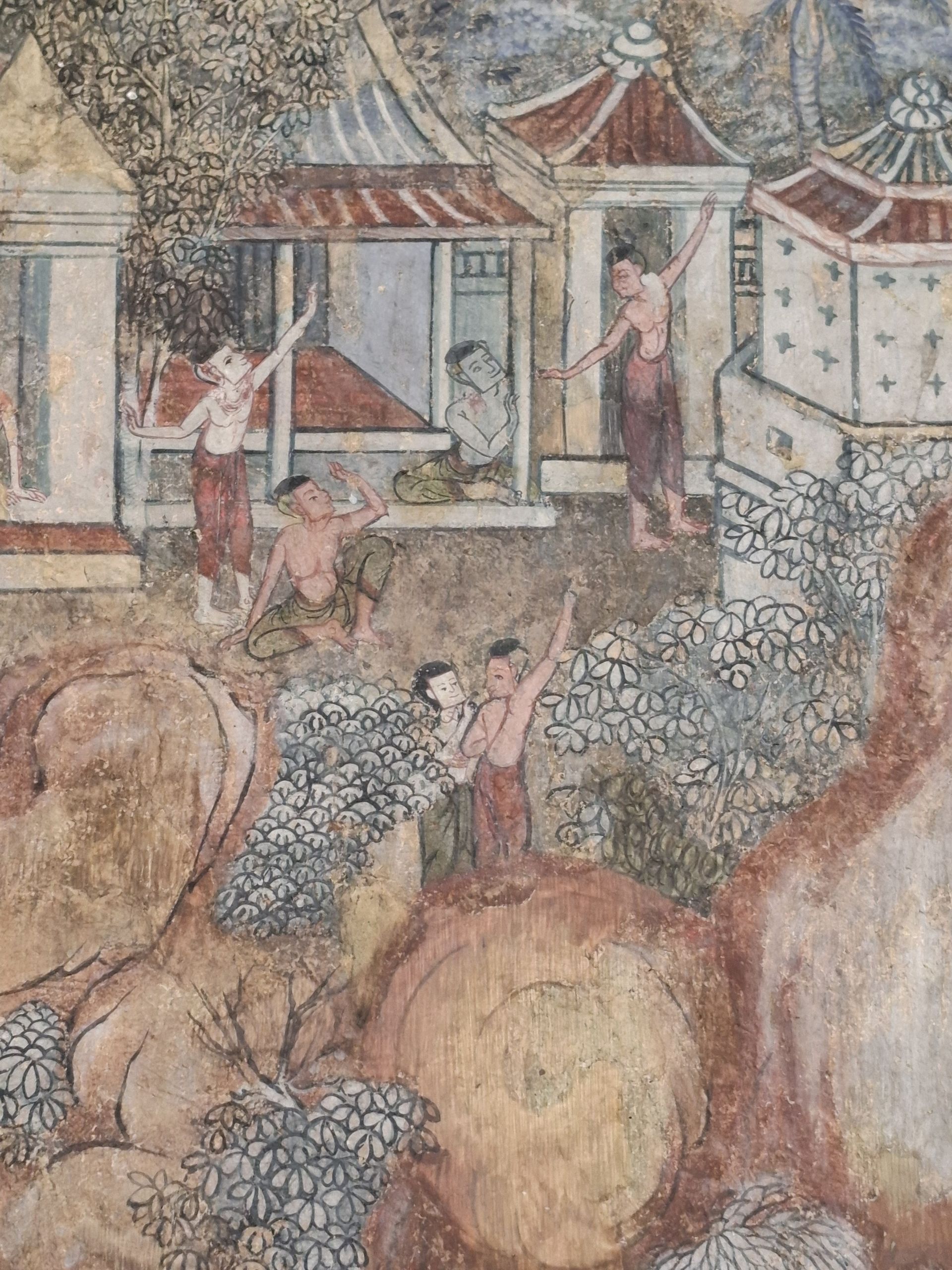 Wat Suthat Bangkok Wandmalereien