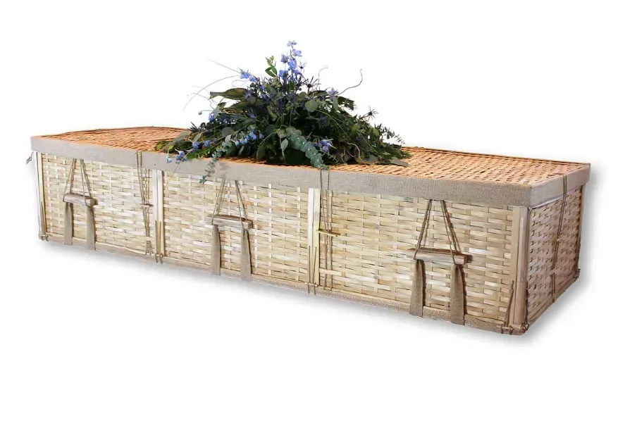 4-Point green burial Bamboo Casket