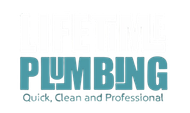 Teal plumbing logo with the tagline &ldquo;Quick, Clean and Professional&rdquo;