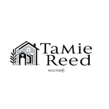 Black-and-white real estate logo with a house icon and the name “Tamie Reed REALTOR®”
