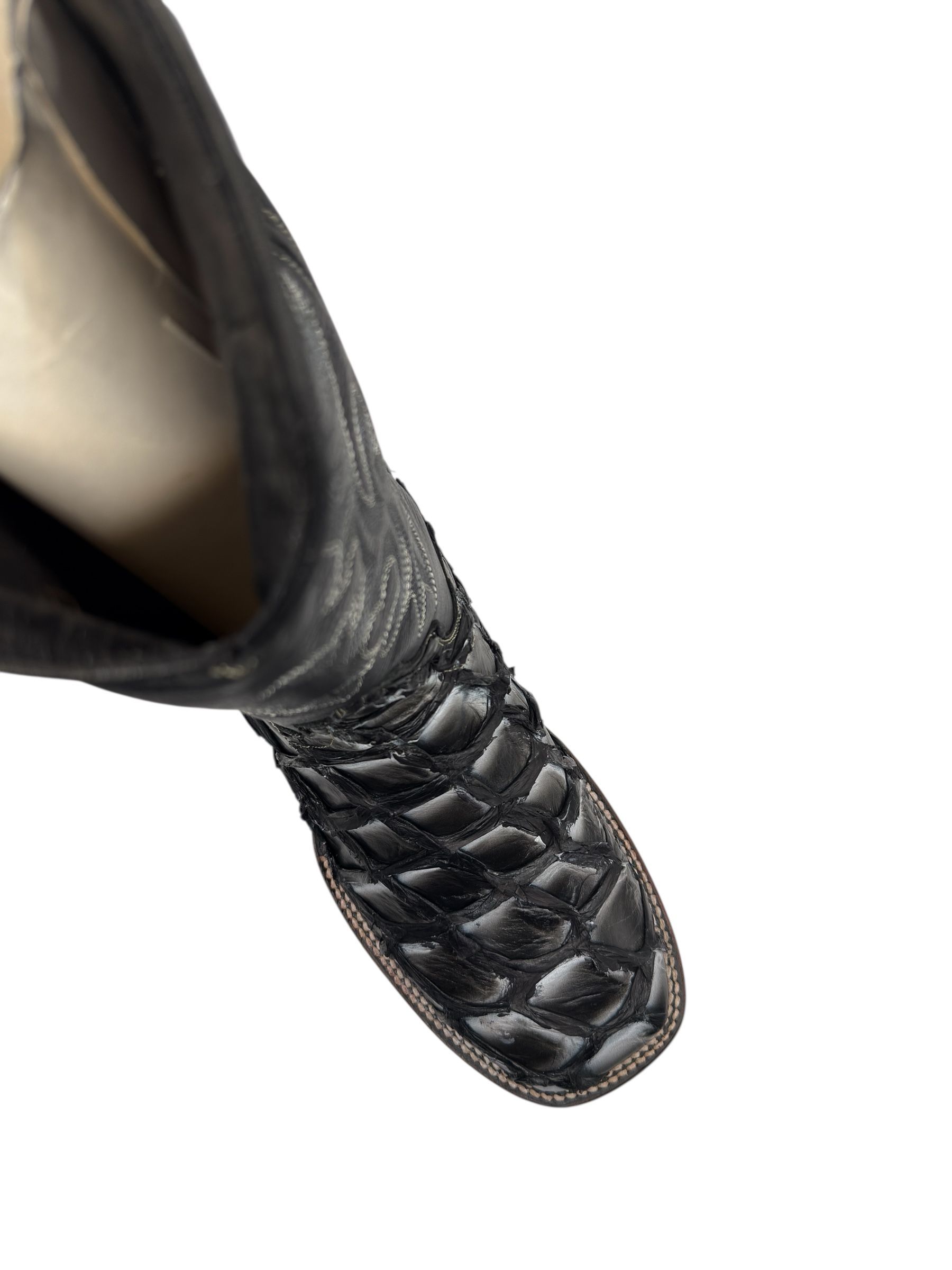 Men's Yin-Yang  Exotic Pirarucu Cowboy Boots