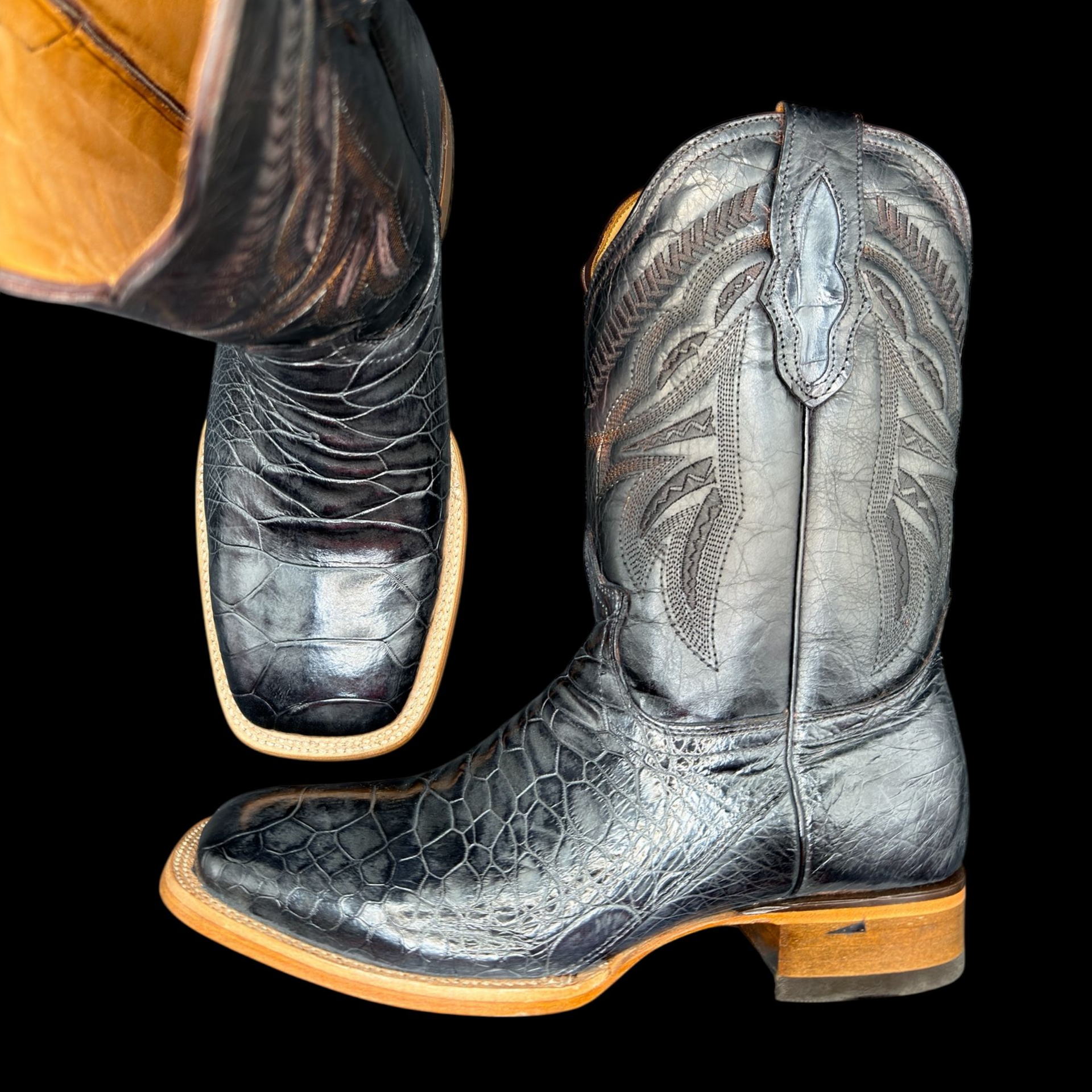 Men's Exotic Turtle Grey Cowboy Boots